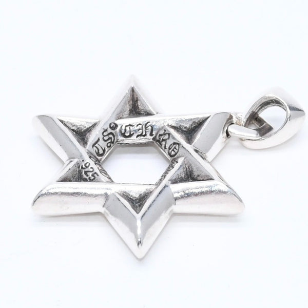 CHROME HEARTS クロムハーツ PENDANT STAR OF DAVID LG ラージ スターオブダビデ ペンダント 重量約33.71g シルバー925 美品 中古 4a007127