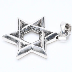 CHROME HEARTS クロムハーツ PENDANT STAR OF DAVID LG ラージ スターオブダビデ ペンダント 重量約33.71g シルバー925 美品 中古 4a007127