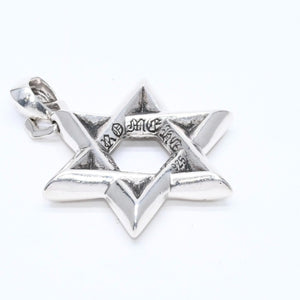 CHROME HEARTS クロムハーツ PENDANT STAR OF DAVID LG ラージ スターオブダビデ ペンダント 重量約33.71g シルバー925 美品 中古 4a007127