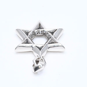 CHROME HEARTS クロムハーツ PENDANT STAR OF DAVID LG ラージ スターオブダビデ ペンダント 重量約33.71g シルバー925 美品 中古 4a007127