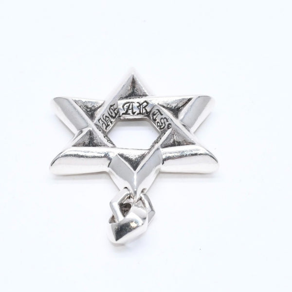 CHROME HEARTS クロムハーツ PENDANT STAR OF DAVID LG ラージ スターオブダビデ ペンダント 重量約33.71g シルバー925 美品 中古 4a007127
