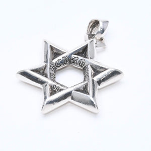 CHROME HEARTS クロムハーツ PENDANT STAR OF DAVID LG ラージ スターオブダビデ ペンダント 重量約33.71g シルバー925 美品 中古 4a007127