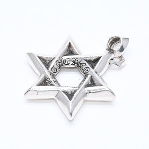 CHROME HEARTS クロムハーツ PENDANT STAR OF DAVID LG ラージ スターオブダビデ ペンダント 重量約33.71g シルバー925 美品 中古 4a007127