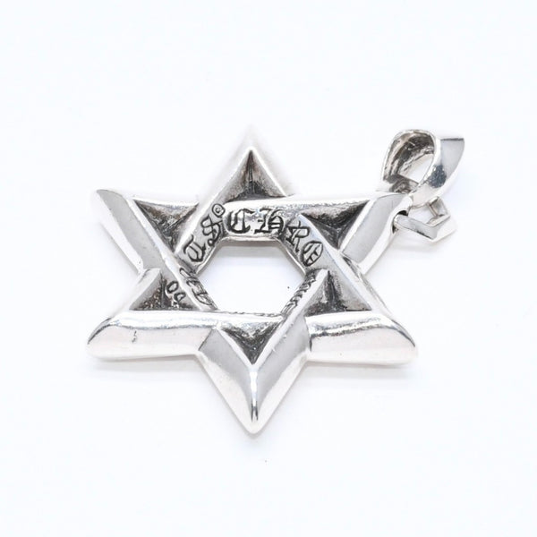 CHROME HEARTS クロムハーツ PENDANT STAR OF DAVID LG ラージ スターオブダビデ ペンダント 重量約33.71g シルバー925 美品 中古 4a007127