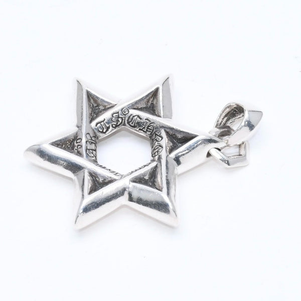 CHROME HEARTS クロムハーツ PENDANT STAR OF DAVID LG ラージ スターオブダビデ ペンダント 重量約33.71g シルバー925 美品 中古 4a007127
