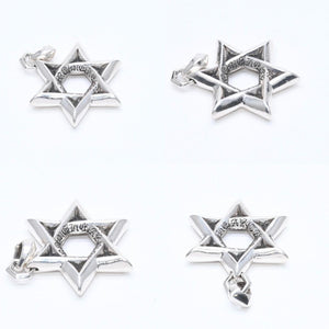 CHROME HEARTS クロムハーツ PENDANT STAR OF DAVID LG ラージ スターオブダビデ ペンダント 重量約33.71g シルバー925 美品 中古 4a007127
