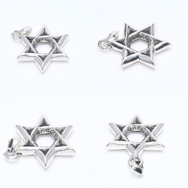CHROME HEARTS クロムハーツ PENDANT STAR OF DAVID LG ラージ スターオブダビデ ペンダント 重量約33.71g シルバー925 美品 中古 4a007127
