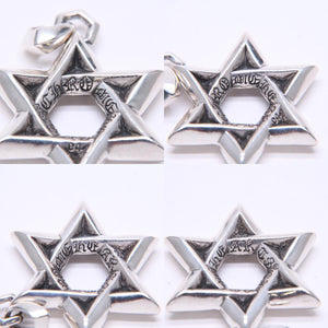 CHROME HEARTS クロムハーツ PENDANT STAR OF DAVID LG ラージ スターオブダビデ ペンダント 重量約33.71g シルバー925 美品 中古 4a007127
