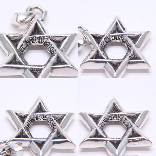 CHROME HEARTS クロムハーツ PENDANT STAR OF DAVID LG ラージ スターオブダビデ ペンダント 重量約33.71g シルバー925 美品 中古 4a007127