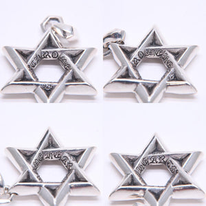 CHROME HEARTS クロムハーツ PENDANT STAR OF DAVID LG ラージ スターオブダビデ ペンダント 重量約33.71g シルバー925 美品 中古 4a007127