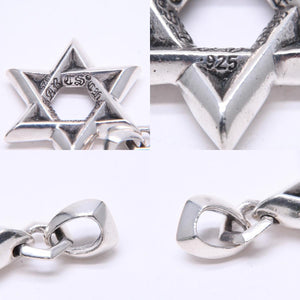 CHROME HEARTS クロムハーツ PENDANT STAR OF DAVID LG ラージ スターオブダビデ ペンダント 重量約33.71g シルバー925 美品 中古 4a007127