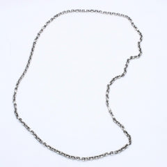 極美品 CHROME HEARTS クロムハーツ PAPER CHAIN 30INCH ペーパーチェーン ネックレス 30インチ 重量約56.01g シルバー925 中古 4a007133