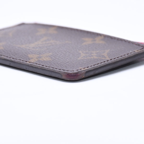 LOUIS VUITTON ルイヴィトン ポルトカルト サーンプル カードケース M60703 モノグラム ブラウン ワインレッド 美品 中古 4a007121