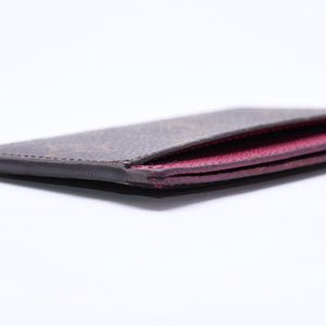 LOUIS VUITTON ルイヴィトン ポルトカルト サーンプル カードケース M60703 モノグラム ブラウン ワインレッド 美品 中古 4a007121