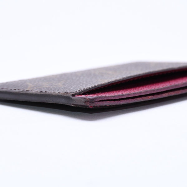 LOUIS VUITTON ルイヴィトン ポルトカルト サーンプル カードケース M60703 モノグラム ブラウン ワインレッド 美品 中古 4a007121