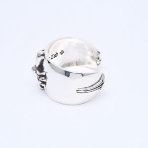 極美品 CHROME HEARTS クロムハーツ BANGLE WIDE CUFF CH PLUS CHプラス ワイドカフ バングル 重量約138.98g シルバー925 中古 4a007130