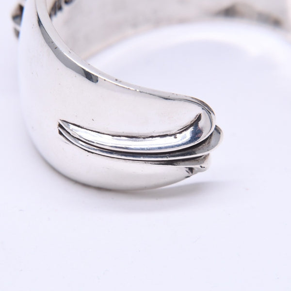 極美品 CHROME HEARTS クロムハーツ BANGLE WIDE CUFF CH PLUS CHプラス ワイドカフ バングル 重量約138.98g シルバー925 中古 4a007130