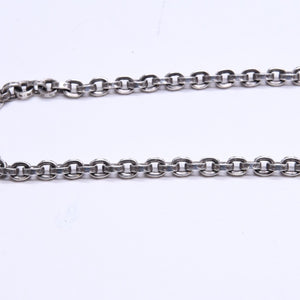 極美品 CHROME HEARTS クロムハーツ PAPER CHAIN 30INCH ペーパーチェーン ネックレス 30インチ 重量約56.01g シルバー925 中古 4a007133