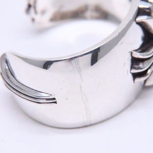 極美品 CHROME HEARTS クロムハーツ BANGLE WIDE CUFF CH PLUS CHプラス ワイドカフ バングル 重量約138.98g シルバー925 中古 4a007130