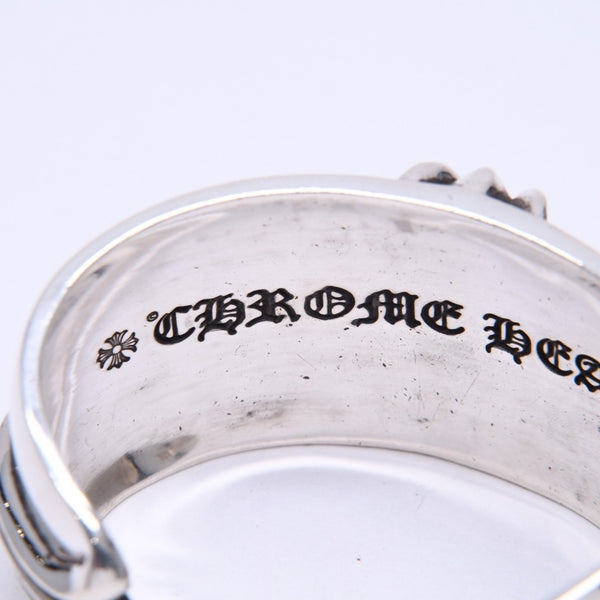 極美品 CHROME HEARTS クロムハーツ BANGLE WIDE CUFF CH PLUS CHプラス ワイドカフ バングル 重量約138.98g シルバー925 中古 4a007130