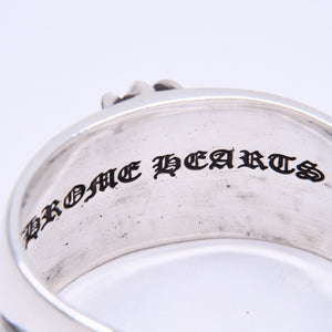 極美品 CHROME HEARTS クロムハーツ BANGLE WIDE CUFF CH PLUS CHプラス ワイドカフ バングル 重量約138.98g シルバー925 中古 4a007130