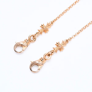 新品同様 CHROME HEARTS クロムハーツ 22K MASK ROLL-CHAIN 2 CLIP 22K マスク ロールチェーン 2クリップ マスクホルダー 重量22.37g 中古 4b012146