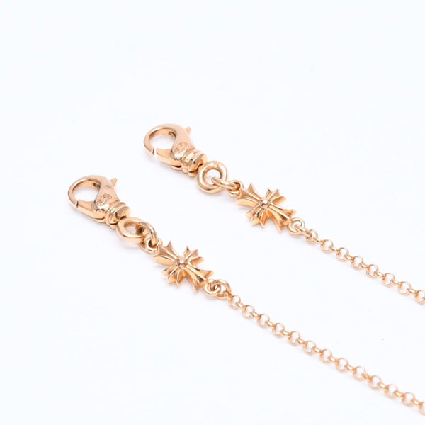 新品同様 CHROME HEARTS クロムハーツ 22K MASK ROLL-CHAIN 2 CLIP 22K マスク ロールチェーン 2クリップ マスクホルダー 重量22.37g 中古 4b012146