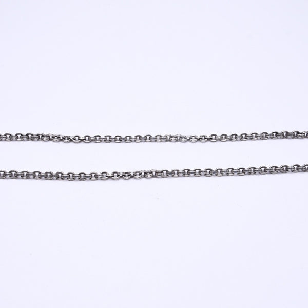 極美品 CHROME HEARTS クロムハーツ PAPER CHAIN 30INCH ペーパーチェーン ネックレス 30インチ 重量約56.01g シルバー925 中古 4a007133