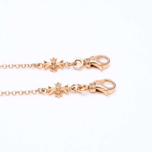 新品同様 CHROME HEARTS クロムハーツ 22K MASK ROLL-CHAIN 2 CLIP 22K マスク ロールチェーン 2クリップ マスクホルダー 重量22.37g 中古 4b012146