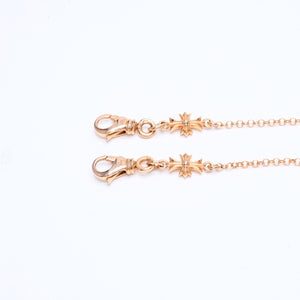 新品同様 CHROME HEARTS クロムハーツ 22K MASK ROLL-CHAIN 2 CLIP 22K マスク ロールチェーン 2クリップ マスクホルダー 重量22.37g 中古 4b012146