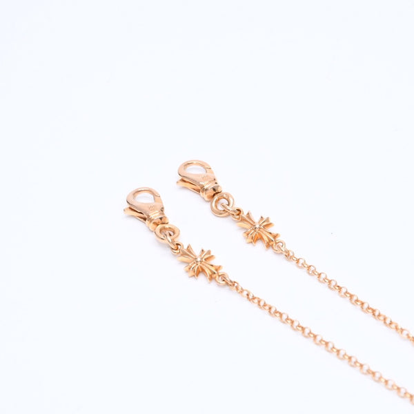 新品同様 CHROME HEARTS クロムハーツ 22K MASK ROLL-CHAIN 2 CLIP 22K マスク ロールチェーン 2クリップ マスクホルダー 重量22.37g 中古 4b012146