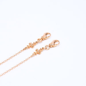 新品同様 CHROME HEARTS クロムハーツ 22K MASK ROLL-CHAIN 2 CLIP 22K マスク ロールチェーン 2クリップ マスクホルダー 重量22.37g 中古 4b012146