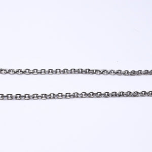 極美品 CHROME HEARTS クロムハーツ PAPER CHAIN 30INCH ペーパーチェーン ネックレス 30インチ 重量約56.01g シルバー925 中古 4a007133