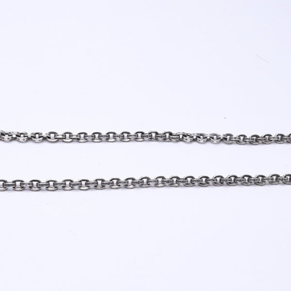 極美品 CHROME HEARTS クロムハーツ PAPER CHAIN 30INCH ペーパーチェーン ネックレス 30インチ 重量約56.01g シルバー925 中古 4a007133