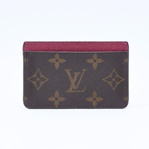 LOUIS VUITTON ルイヴィトン ポルトカルト サーンプル カードケース M60703 モノグラム ブラウン ワインレッド 美品 中古 4a007121