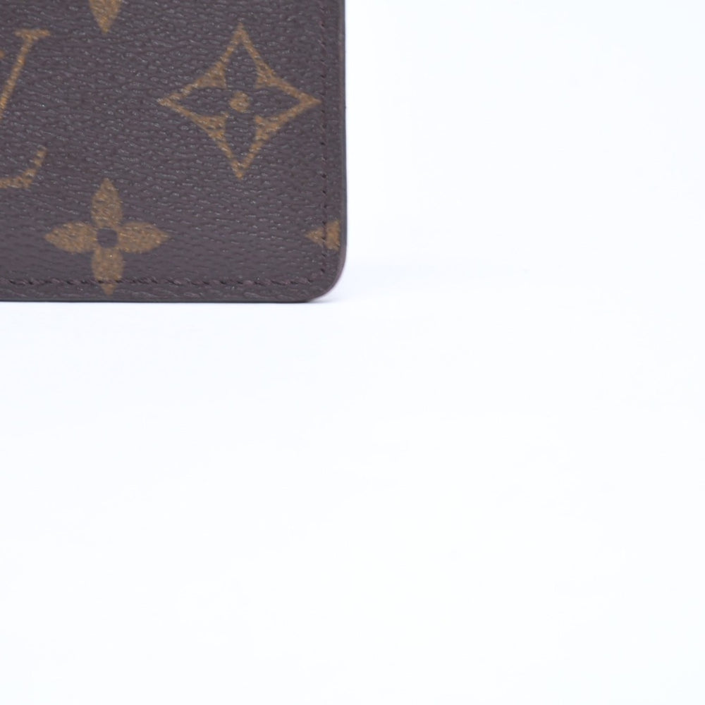 LOUIS VUITTON ルイヴィトン ポルトカルト サーンプル カードケース M60703 モノグラム ブラウン ワインレッド 美品 中古 4a007121