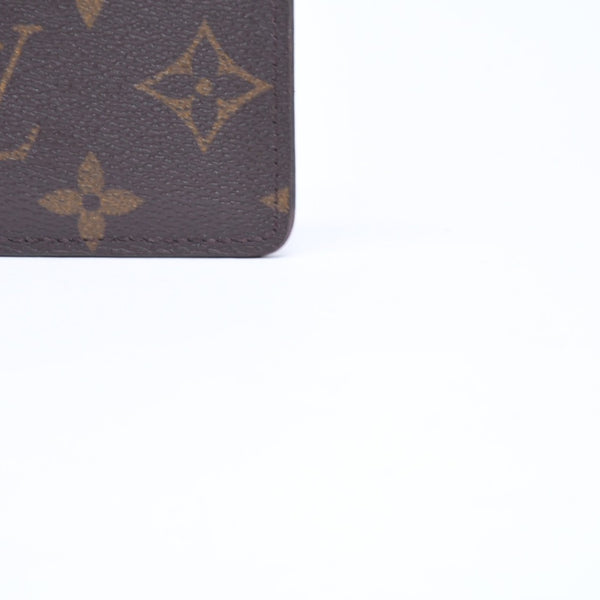 LOUIS VUITTON ルイヴィトン ポルトカルト サーンプル カードケース M60703 モノグラム ブラウン ワインレッド 美品 中古 4a007121