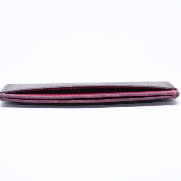 LOUIS VUITTON ルイヴィトン ポルトカルト サーンプル カードケース M60703 モノグラム ブラウン ワインレッド 美品 中古 4a007121