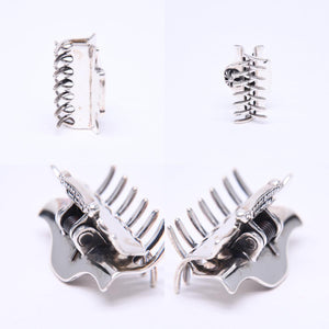 極美品 CHROME HEARTS クロムハーツ HAIR CLIP CH PLUS ヘアクリップ CHプラス 重量約22.49g スターリングシルバー 中古 4a007129