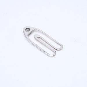 極美品 CHROME HEARTS クロムハーツ PAPER CLIP ペーパークリップ マネークリップ 重量約10.43g 925刻印 シルバー925 中古 4a007135