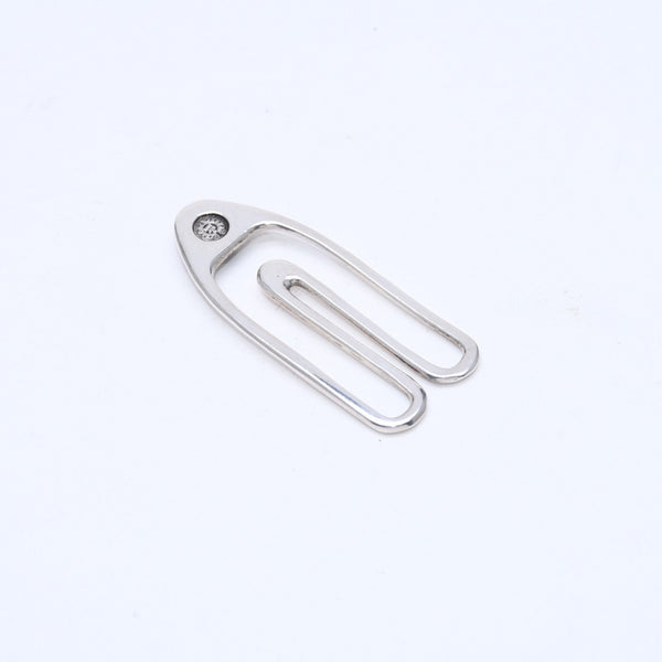 極美品 CHROME HEARTS クロムハーツ PAPER CLIP ペーパークリップ マネークリップ 重量約10.43g 925刻印 シルバー925 中古 4a007135