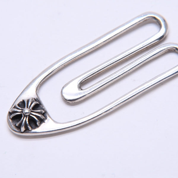 極美品 CHROME HEARTS クロムハーツ PAPER CLIP ペーパークリップ マネークリップ 重量約10.43g 925刻印 シルバー925 中古 4a007135