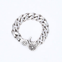 極美品 CHROME HEARTS クロムハーツ CLSC CHN LNK 13LINK クラシックチェーンリンク クリップ ブレスレット 13リンク 重量約120.49g 中古 4a007124