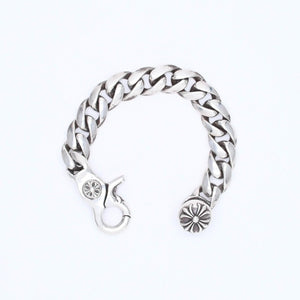 極美品 CHROME HEARTS クロムハーツ CLSC CHN LNK 13LINK クラシックチェーンリンク クリップ ブレスレット 13リンク 重量約120.49g 中古 4a007124