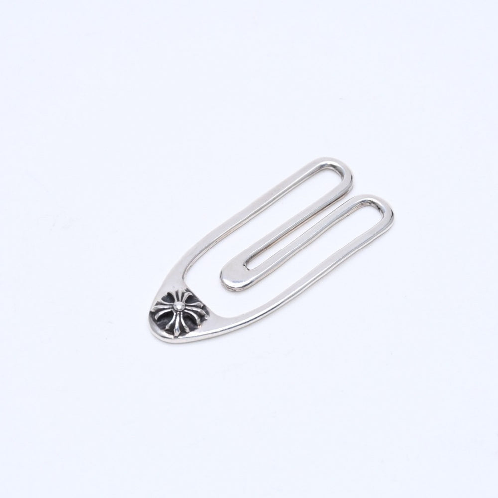 極美品 CHROME HEARTS クロムハーツ PAPER CLIP ペーパークリップ マネークリップ 重量約10.43g 925刻印 シルバー925 中古 4a007135
