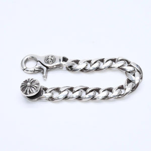 極美品 CHROME HEARTS クロムハーツ CLSC CHN LNK 13LINK クラシックチェーンリンク クリップ ブレスレット 13リンク 重量約120.49g 中古 4a007124