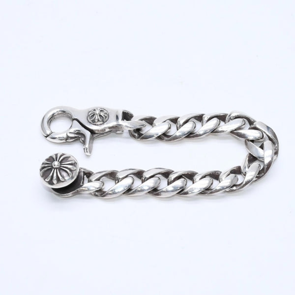 極美品 CHROME HEARTS クロムハーツ CLSC CHN LNK 13LINK クラシックチェーンリンク クリップ ブレスレット 13リンク 重量約120.49g 中古 4a007124
