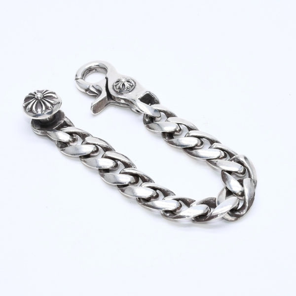 極美品 CHROME HEARTS クロムハーツ CLSC CHN LNK 13LINK クラシックチェーンリンク クリップ ブレスレット 13リンク 重量約120.49g 中古 4a007124