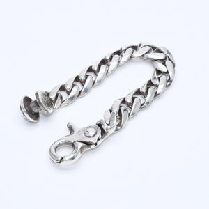 極美品 CHROME HEARTS クロムハーツ CLSC CHN LNK 13LINK クラシックチェーンリンク クリップ ブレスレット 13リンク 重量約120.49g 中古 4a007124