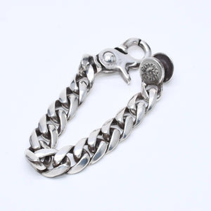 極美品 CHROME HEARTS クロムハーツ CLSC CHN LNK 13LINK クラシックチェーンリンク クリップ ブレスレット 13リンク 重量約120.49g 中古 4a007124